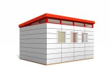 12' x 16' Prefabricated Shed Kit By Modern Shed