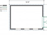 12' x 16' Prefabricated Shed Kit By Modern Shed