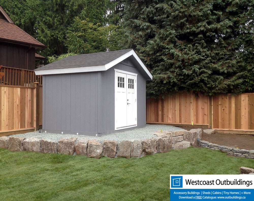 8x12 craftsman garden shed - westcoast outbuildings