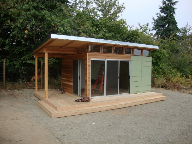 Modern-Shed: Home Office - Space to frame a day - Outbuildings.ca