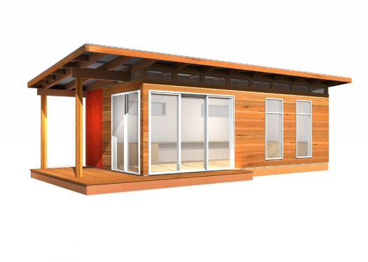 Modern-Shed Kit: 24' x 24' Coastal