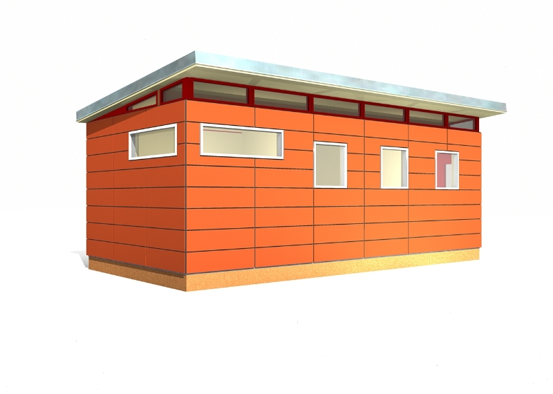 12' x 24' Modern-Shed Guesthouse