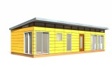 Modern-Shed Prefab Dwelling Kit: 16' x 40'